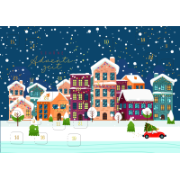 Weihnachten Adventskalender A5 Glückwunschkarten...