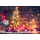 Weihnachten Adventskalender Glückwunschkarten Wichtel, Geschenke, Weihnachtsbaumkugeln, gestanzt