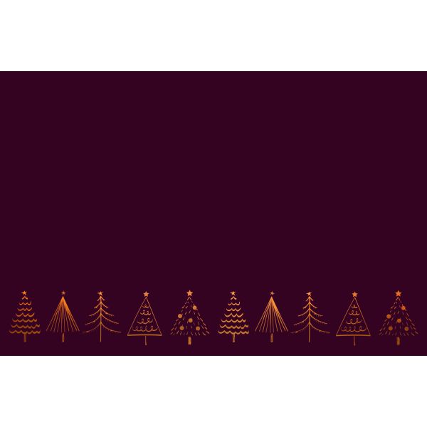 Weihnachten 5er-Beutel Glückwunschkarten 5 bordeauxrote Umschläge mit Goldfolie