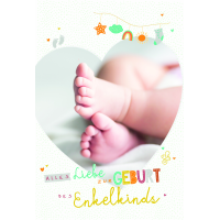 Geburt Baby Großeltern Glückwunschkarten mit...