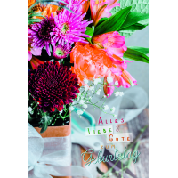 Geburtstag Glückwunschkarten Blumen im Topf mit...