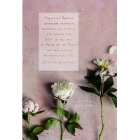 Beileid Kondolenz Trauerkarte Blumen, gestanzt, mit...