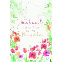 Hochzeit Glückwunschkarten Blumen und Blätter,...