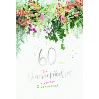 A Diamanthochzeit 60. Hochzeitstag Glückwunschkarte...