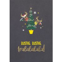 Weihnachten GOOD VIBES Glückwunschkarte mit...