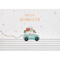 Weihnachten GOOD VIBES unverpackte Glückwunschkarte...