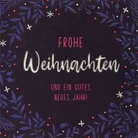 Weihnachten GOOD VIBES quadratische Glückwunschkarte...