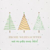 Weihnachten GOOD VIBES quadratische Glückwunschkarte...