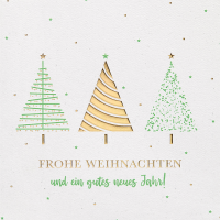 Weihnachten GOOD VIBES quadratische Glückwunschkarte...