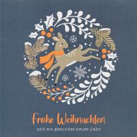 Weihnachten GOOD VIBES quadratische Glückwunschkarte...