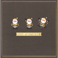 Weihnachten Black & Gold Glückwunschkarte 15 x...