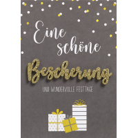 Weihnachten Lettering Glückwunschkarte 11,6 x 16,6...