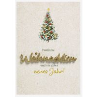 Weihnachten Lettering Glückwunschkarte 11,6 x 16,6...