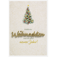 Weihnachten Lettering Glückwunschkarte 11,6 x 16,6...