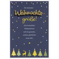 Weihnachten Lettering Glückwunschkarte 11,6 x 16,6...