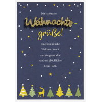 Weihnachten Lettering Glückwunschkarte 11,6 x 16,6...