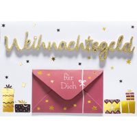 Weihnachten Lettering Geldkarte Glückwunschkarte...
