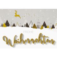 Weihnachten Lettering Glückwunschkarte 16,6 x 11,6...