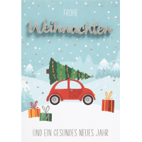 Weihnachten Lettering Glückwunschkarte 16,6 x 11,6...