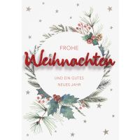 Weihnachten Lettering Glückwunschkarte 16,6 x 11,6...