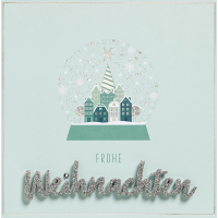 Weihnachten Lettering Glückwunschkarte 15 x 15 cm...