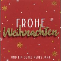 Weihnachten Lettering Glückwunschkarte 15 x 15 cm...