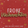 Weihnachten Lettering Glückwunschkarte 15 x 15 cm mit Umschlag Frohe Weihnachten