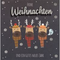 Weihnachten Lettering Glückwunschkarte 15 x 15 cm...