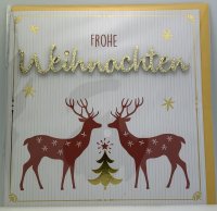 Weihnachten – Lettering - Glückwunschkarte im...