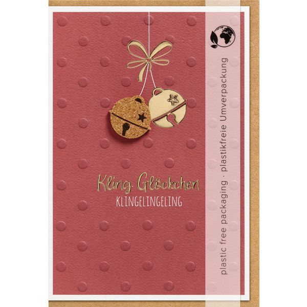 Weihnachten Moments Collection unverpackte Glückwunschkarte mit Umschlag Weihnachtskugeln