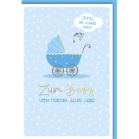 Geburt Baby Freudiges Ereignis Karte mit Umschlag...