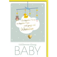 Geburt Baby Freudiges Ereignis Karte mit Umschlag Mobile