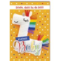 Geburt Baby Freudiges Ereignis Karte mit Umschlag Lama...