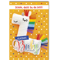 Geburt Baby Freudiges Ereignis Karte mit Umschlag Lama...