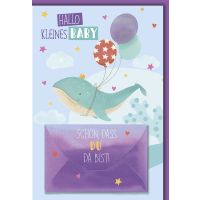 Geburt Baby Freudiges Ereignis Geldkarte Karte mit...