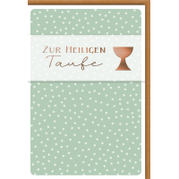 Taufe Glückwunschkarte Mini Blümchen