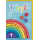 Taufe Glückwunschkarte mit Umschlag Holzregenbogen Zur Taufe alles Gute