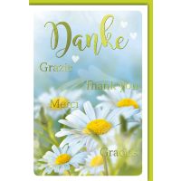 Danke Karte mit Umschlag verschiedene Sprachen