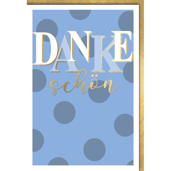 Danke A4 Karte große Buchstaben