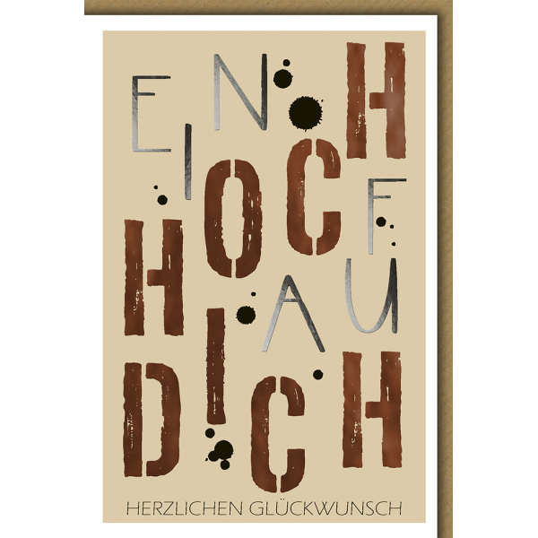 Geburtstag Glückwunschkarte Ein Hoch auf Dich