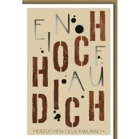 Geburtstag Glückwunschkarte Ein Hoch auf Dich