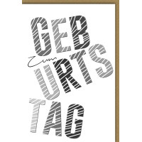 Geburtstag Glückwunschkarte Gebutstag, große...
