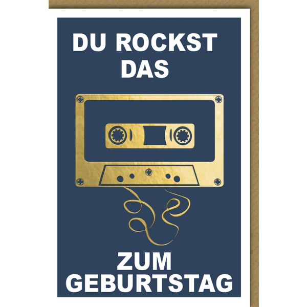 Geburtstag Glückwunschkarte Kassette