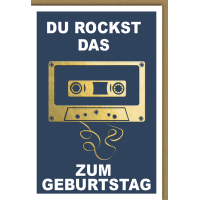 A Geburtstag Glückwunschkarte mit Umschlag Kassette...