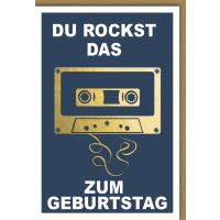 Geburtstag Glückwunschkarte Kassette