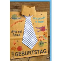 Geburtstag Glückwunschkarte beschriftetes Papierhemd