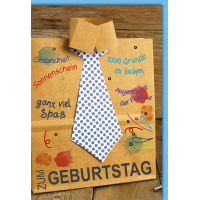 Geburtstag Glückwunschkarte beschriftetes Papierhemd