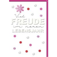 Geburtstag Glückwunschkarte kleine Blümchen