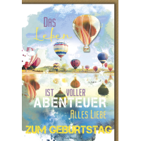 Geburtstag Glückwunschkarte Abenteuer