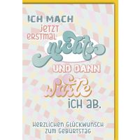Geburtstag Glückwunschkarte 70er verschnörkelt